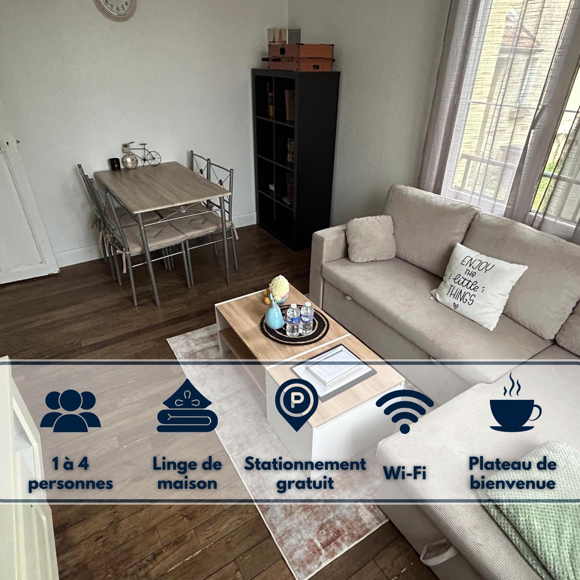 Logement Calme + Stationnement Troyes Buitenkant foto